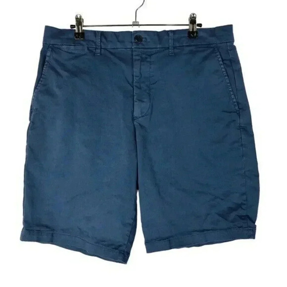 Gap Deep Sea Blue 10" Vintage Flat Front Chino Short 32 - Picture 2 of 5